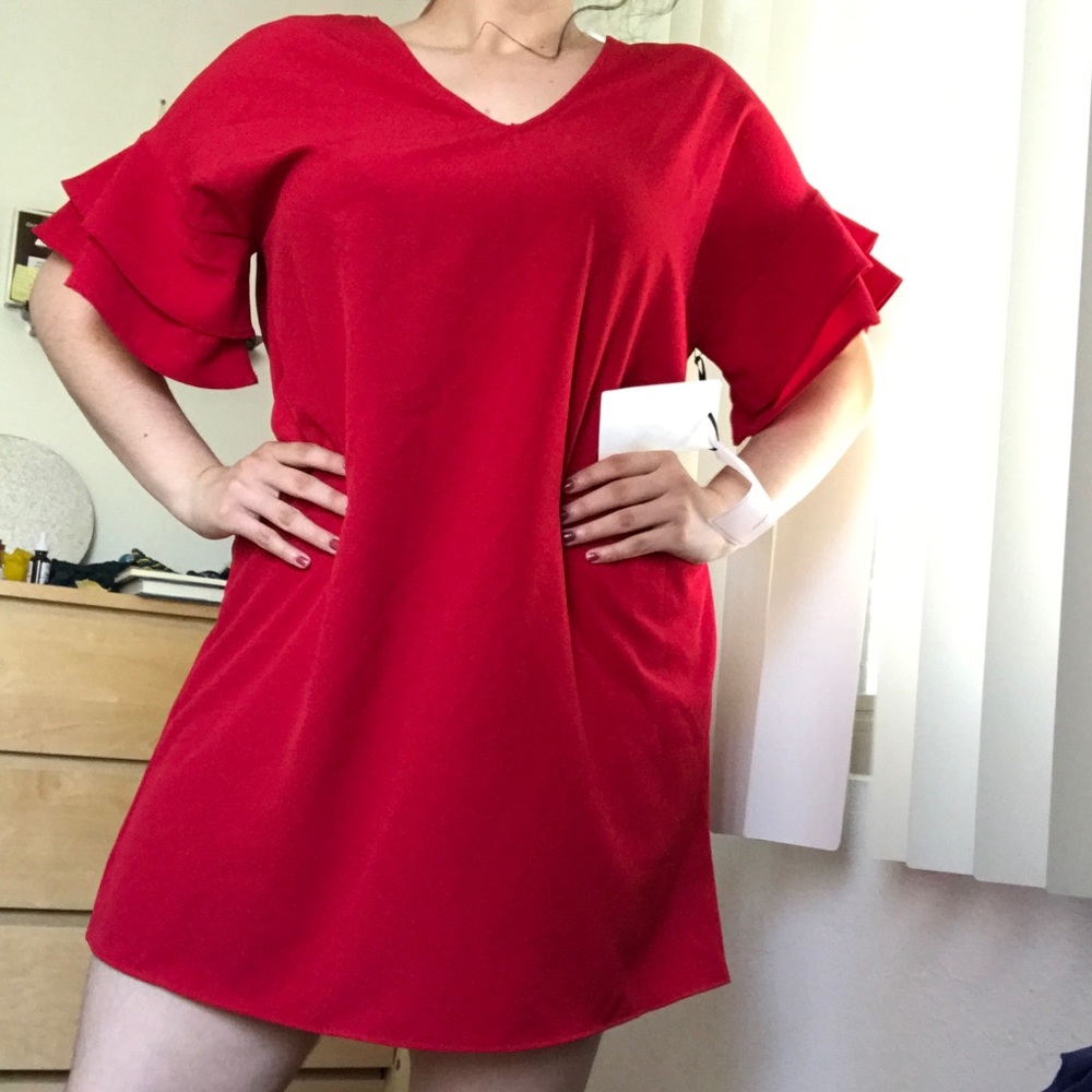 ❤️💙Red Dress
